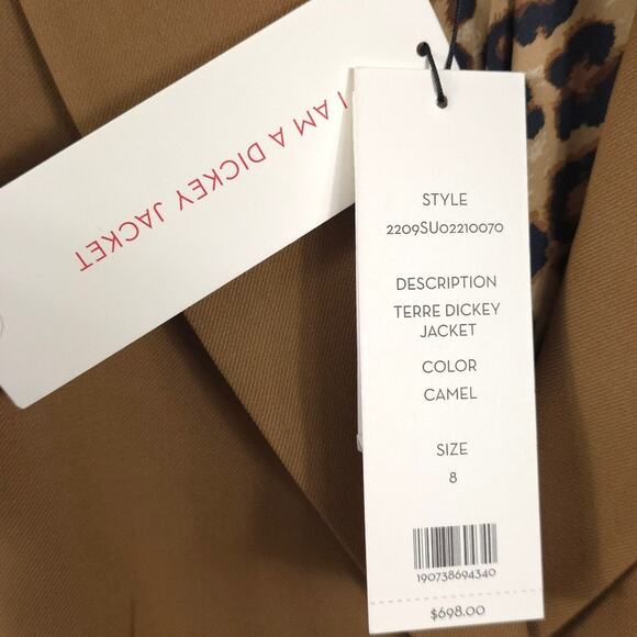 Veronica Beard Blazer Terre Dickey Jacket in Camel Wool Blend Business Workwear - Picture 11 of 14